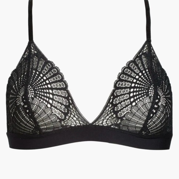 COMMANDO | Butter + Lace Bralette Black Size XL NWT - Picture 1 of 13